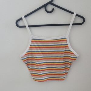 SHEIN Vibrant Striped Tank Top